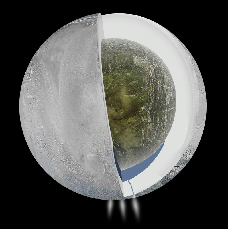 Illustration for article titled We've Found A Hidden Ocean On Enceladus That May Harbor Life